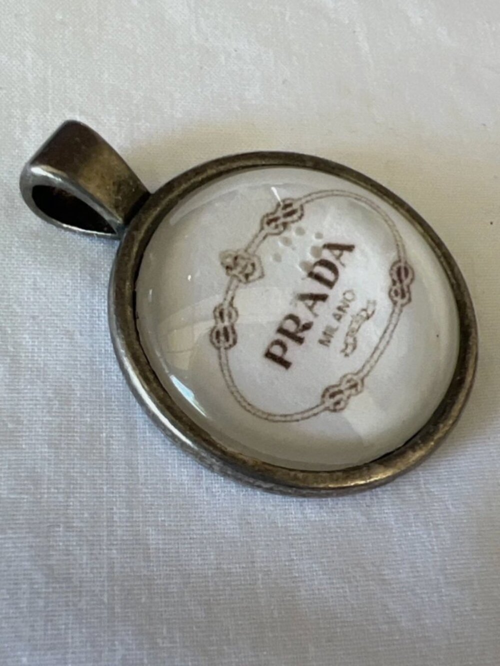 Vintage Prada Pendant Charm Keychain Accessory - Picture 6 of 6